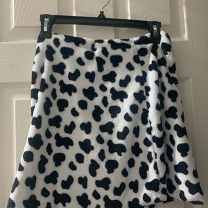 cow print skirt